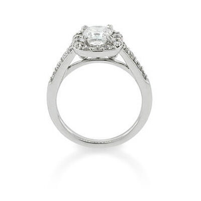 Diamond Halo Bridal Set 14K