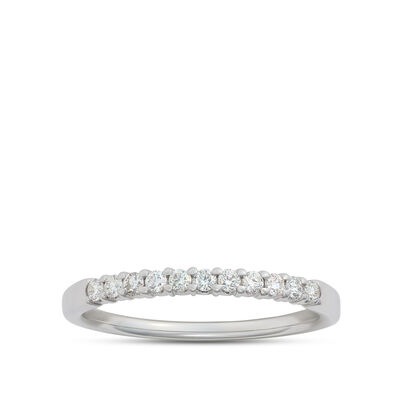 Round Diamond Bridal Band, 14K White Gold