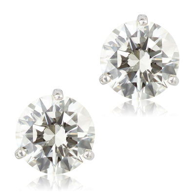 Ikuma Canadian Diamond Solitaire Earrings 14K, 4 ctw.