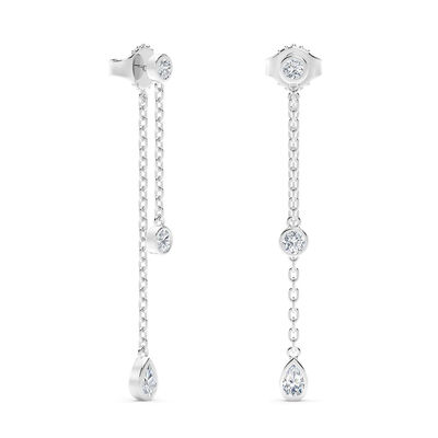 De Beers Forevermark Tribute™ Diamond Drop Earrings 18K
