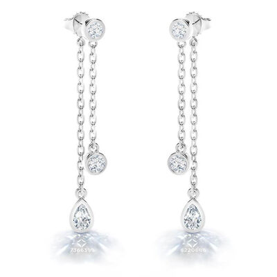 De Beers Forevermark Tribute™ Diamond Drop Earrings 18K