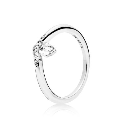 Pandora Classic Wish CZ Wishbone Ring