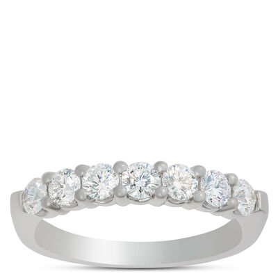 Ben Bridge Signature 7 Stone Diamond Anniversary Band, Platinum