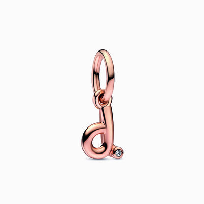 Pandora Letter D Script Alphabet Dangle Charm