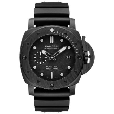 Panerai Submersible Marina Militare Carbotech™ Black Dial Watch, 47mm