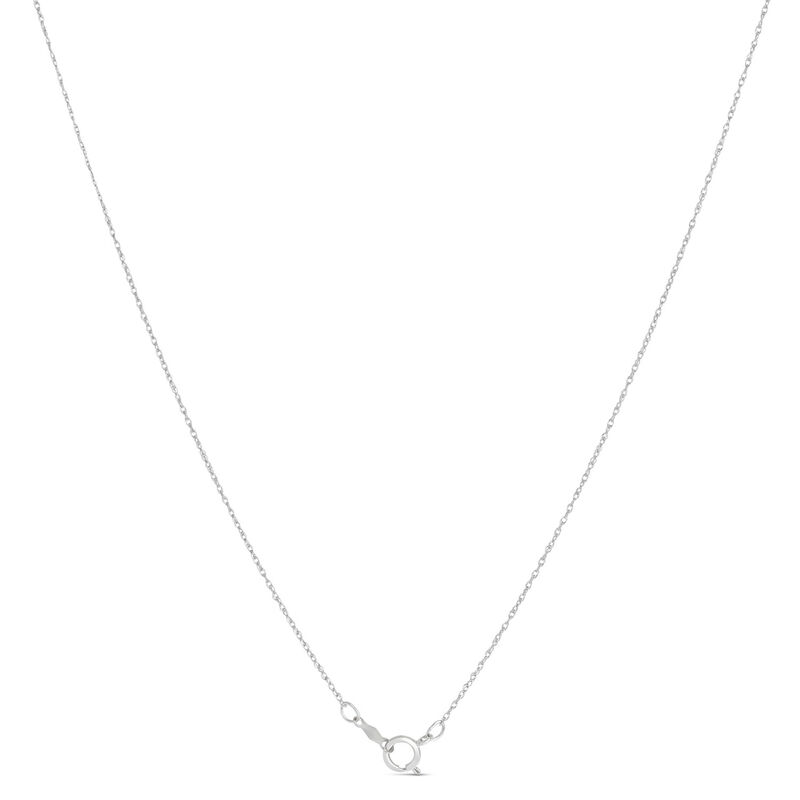 Bezel Set Pear Shaped Amethyst Pendant, 14K White and Yellow Gold image number 3