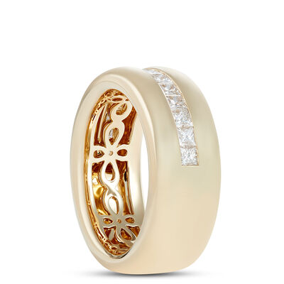 Diamond Anniversary Band 14KY, .87CTW