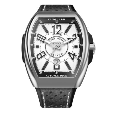 Franck Muller Vanguard Racing White Dial Watch, 44mm x 53.7mm