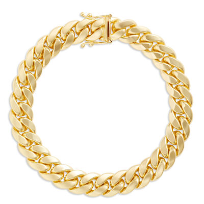 Toscano 9-Inch Cuban Link Bracelet, 14K Yellow Gold