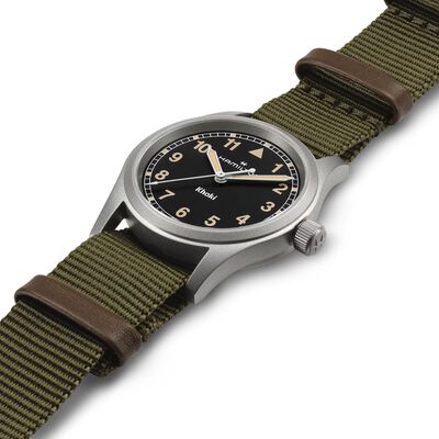 Hamilton Khaki Field Quartz Black Dial Watch, 33mm