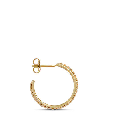 Toscano Hoop Earrings, 14K Yellow Gold