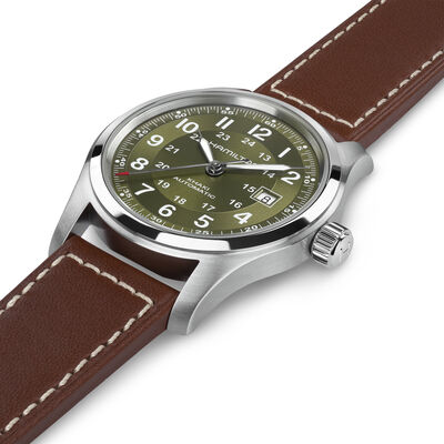 Hamilton Khaki Field Green Dial Watch, 42mm