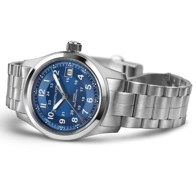 Hamilton Khaki Field Auto Blue Dial Watch, 38mm