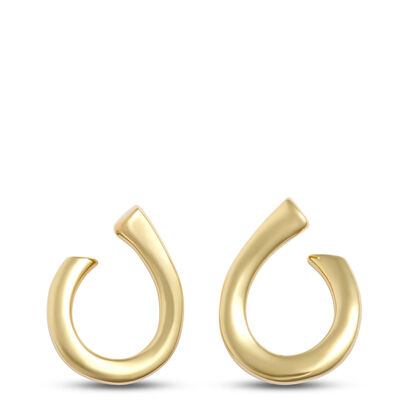 Toscano Front-to-Back  Hoops, 14K Yellow Gold