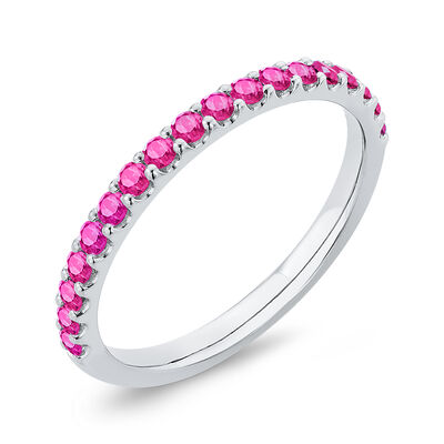 Bella Ponte Ruby Tiger Band, 14K White Gold