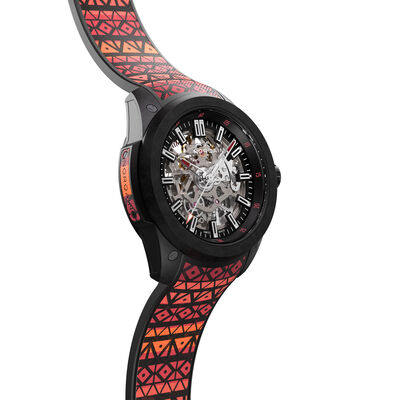 NORQAIN Wild One Skeleton Dial Hakuna Mipaka Limited Edition Watch, 42mm