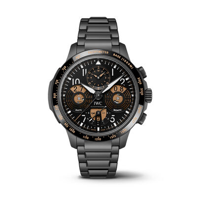 IWC Pilot’s Watch Performance Chronograph Perpetual Calendar Digital Date-Month Black Dial Watch, 43mm