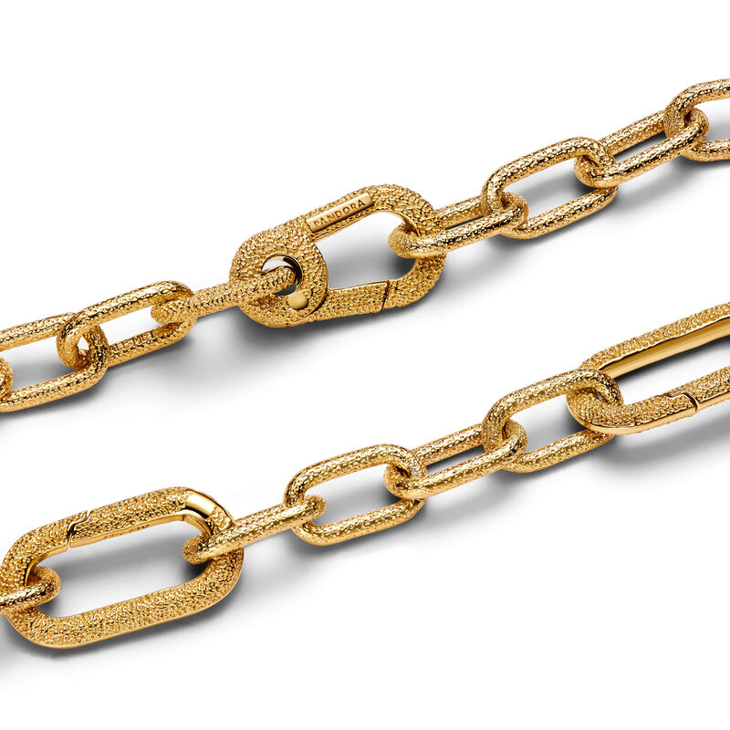 Pandora Textured Small-Link Chain Bracelet image number 1