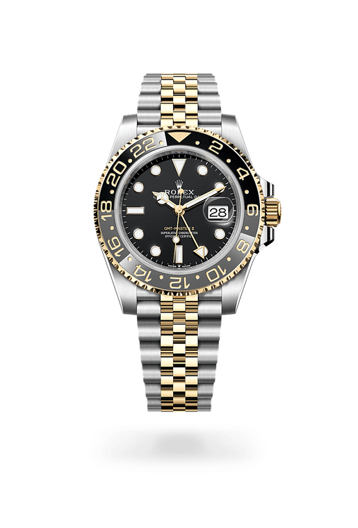 rolex gmt-master ii in yellow rolesor - combination of oystersteel and yellow gold, m126713grnr-0001 - ben bridge