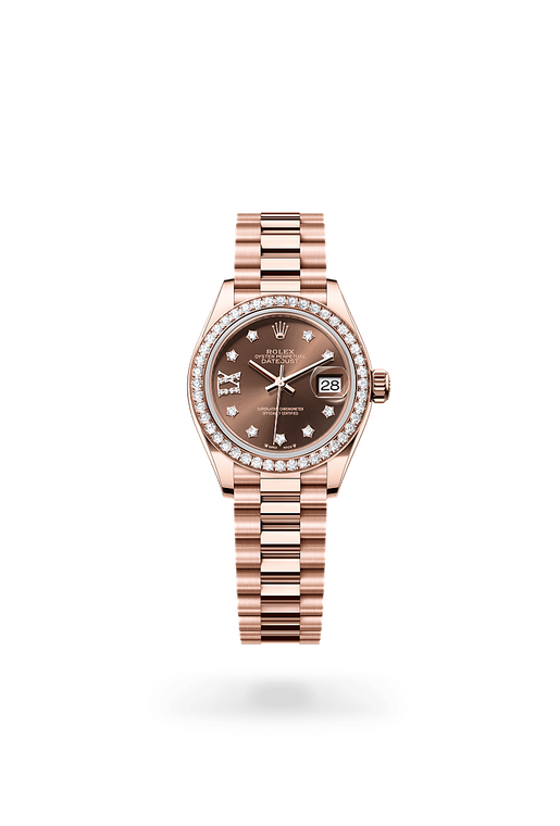 rolex lady-datejust in 18 kt everose gold, m279135rbr-0001 - ben bridge
