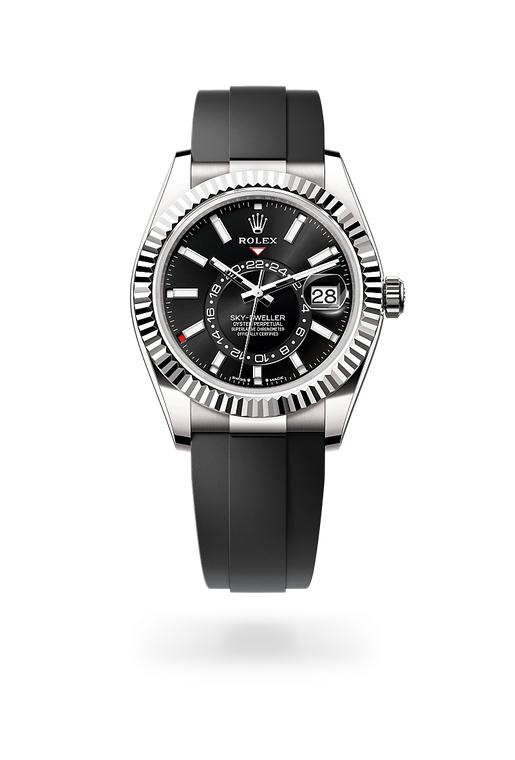 rolex sky-dweller in 18 kt white gold, m336239-0002 - ben bridge